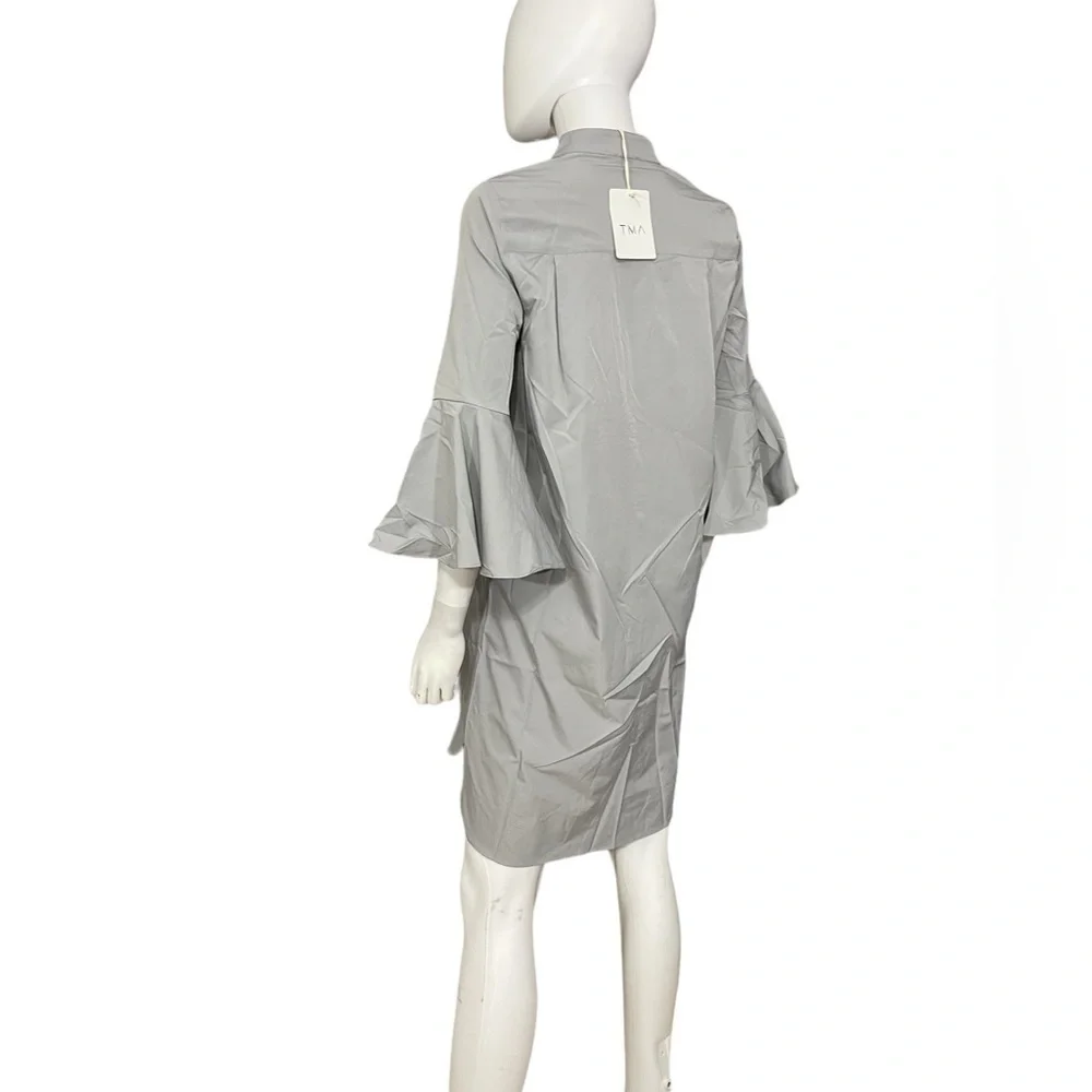 AMT Gray Flare Sleeve Button Down Shirt Dress
New - Picture 5 of 10